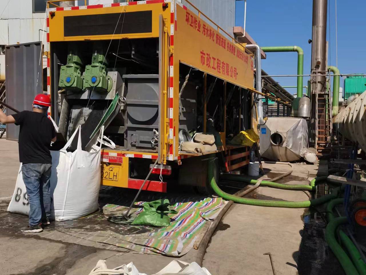 围场淤泥压干处理